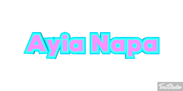Ayia Napa Effetto testo