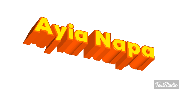 Ayia Napa Effetto testo