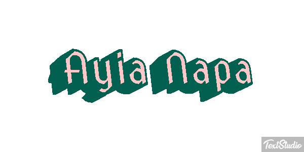 Ayia Napa Effetto testo