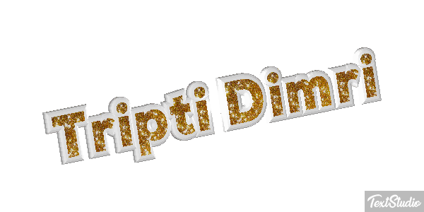 Tripti Dimri Text effect