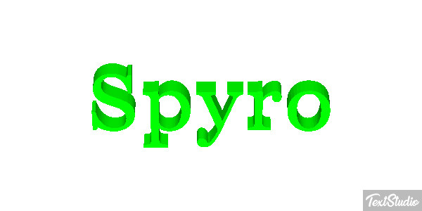Spyro Effetto testo