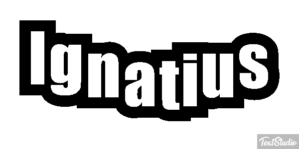 Ignatius Текстовый эффект