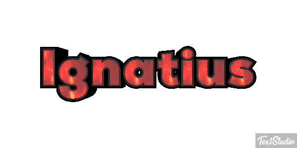 Ignatius Текстовый эффект