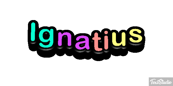 Ignatius Текстовый эффект