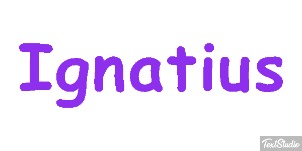 Ignatius Текстовый эффект