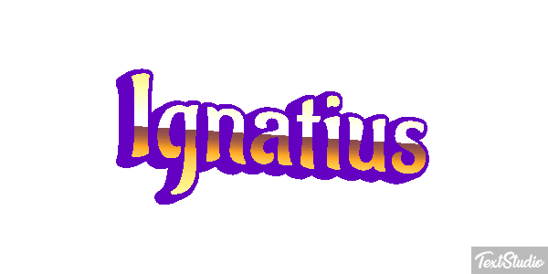 Ignatius Текстовый эффект