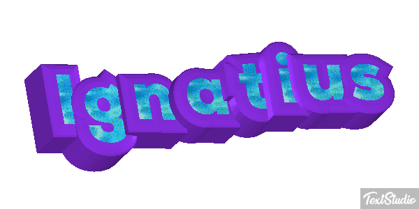 Ignatius Текстовый эффект