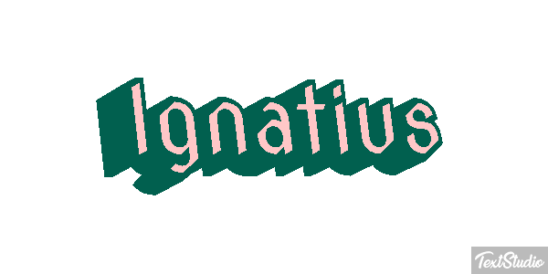 Ignatius Текстовый эффект