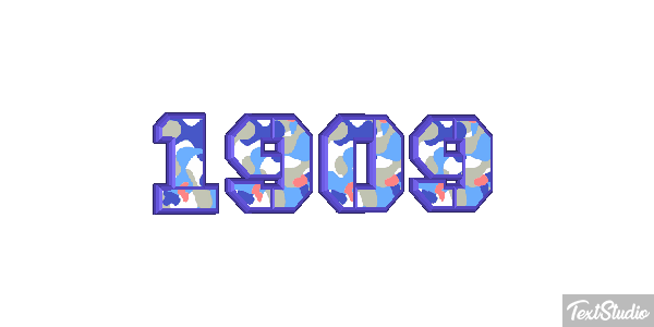 1909 Text effect