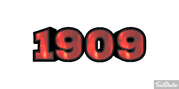 1909 Text effect
