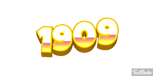 1909 Text effect