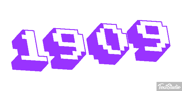 1909 Text effect