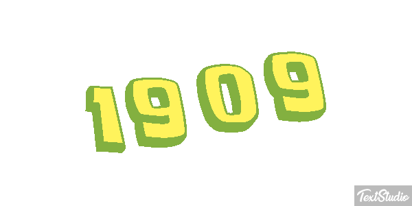 1909 Text effect