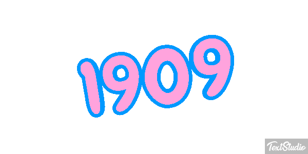 1909 Text effect