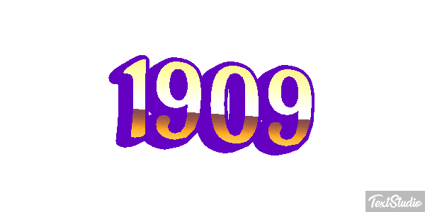 1909 Text effect