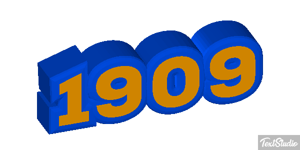 1909 Text effect