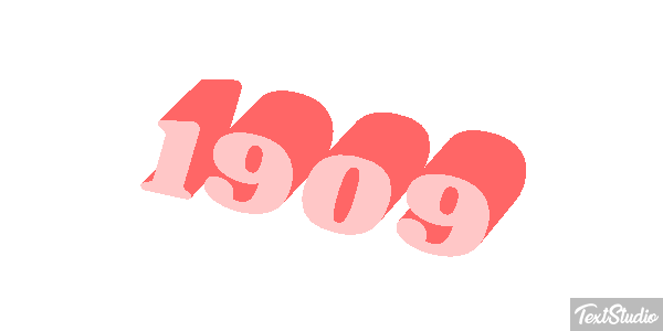 1909 Text effect