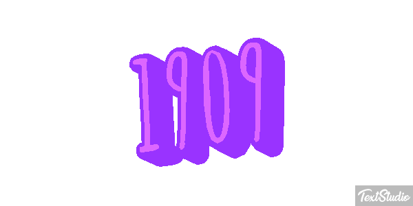 1909 Text effect