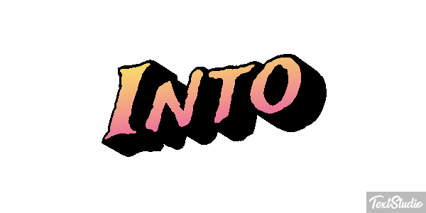 Into Efeito do texto