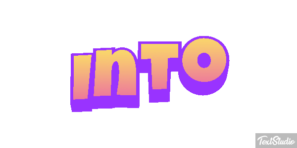 Into Efeito do texto