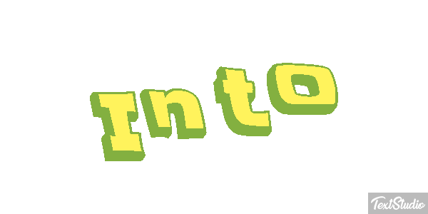 Into Efeito do texto