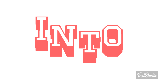 Into Efeito do texto