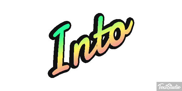 Into Efeito do texto