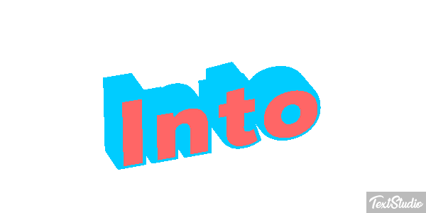 Into Efeito do texto