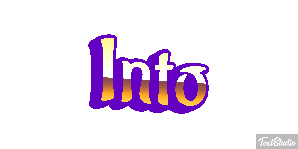 Into Efeito do texto