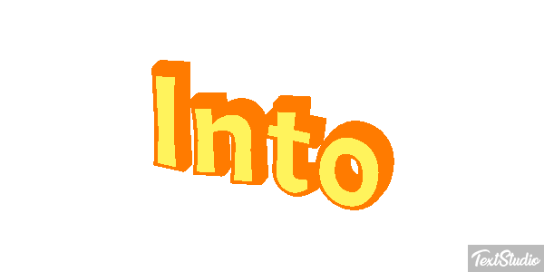 Into Efeito do texto