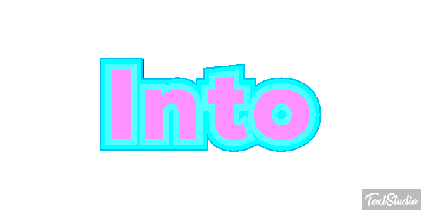 Into Efeito do texto