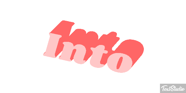 Into Efeito do texto