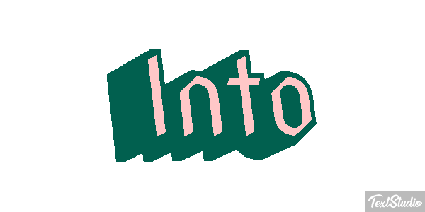 Into Efeito do texto