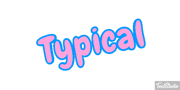 Typical Text effect
