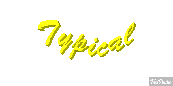 Typical Text effect