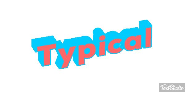 Typical Text effect