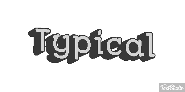 Typical Text effect