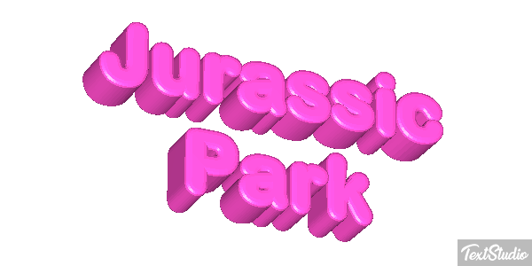 Jurassic Park Tekst effect