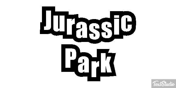 Jurassic Park Tekst effect