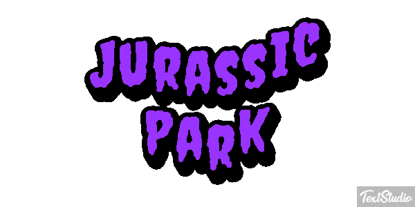 Jurassic Park Tekst effect