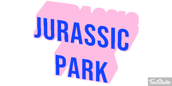 Jurassic Park Tekst effect