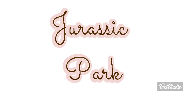 Jurassic Park Tekst effect