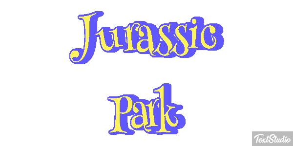 Jurassic Park Tekst effect