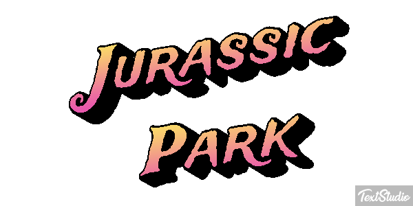 Jurassic Park Tekst effect