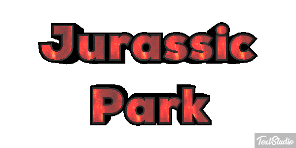 Jurassic Park Tekst effect