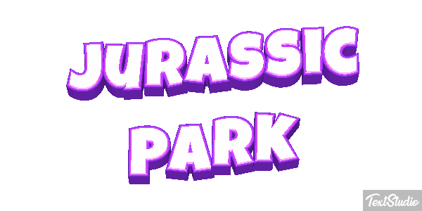 Jurassic Park Tekst effect