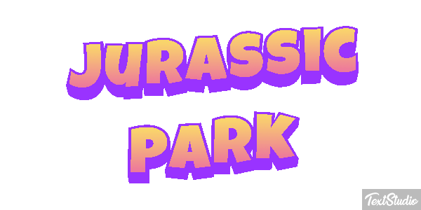 Jurassic Park Tekst effect