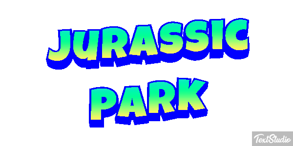 Jurassic Park Tekst effect