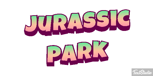 Jurassic Park Tekst effect
