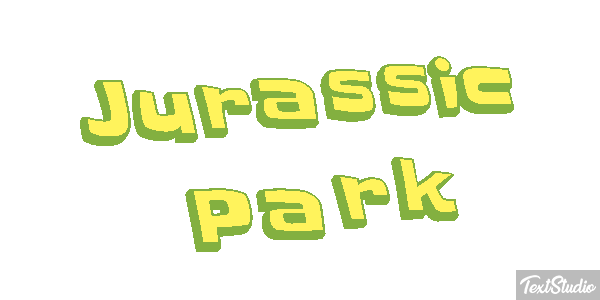 Jurassic Park Tekst effect